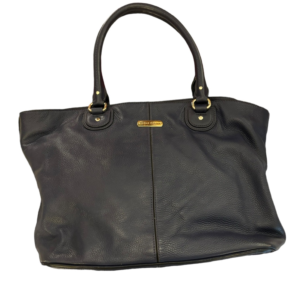 Cole‎ Haan Women’s Blue Leather Tote Handbag